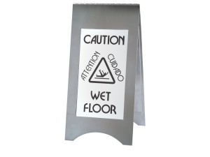 Stainless Steel Wet Floor Sign