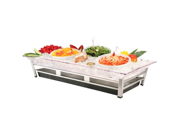 Large Ultimate Platinum Ice Housing System with Ice Pan, Water Contaminant Unit, and LED Lighting - 24" x 48" x 10"