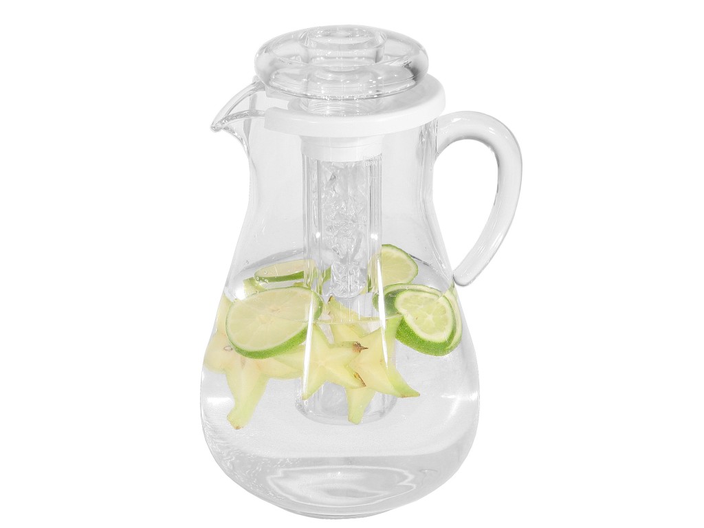 Acrylic Pitcher with Ice Chamber - Cal-Mil