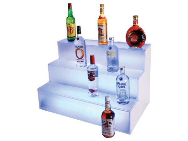 Frost Lit Step Bottle Display