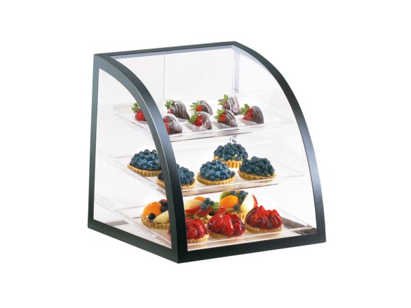 Iron Euro Style Black Display Case - 16" x 16 1/2" x 16 1/2"