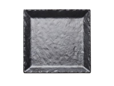 Faux Slate 11 1/2" Square Platter with Raised Rim