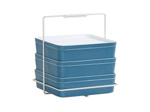 Square Bento Carrier to fit 3ea 9 or 10 Inch Bento Boxes