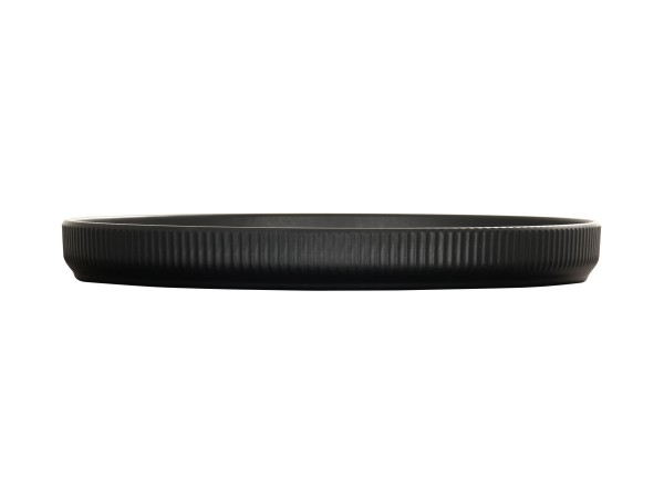 Arista 14" Raised Rim Black Plate