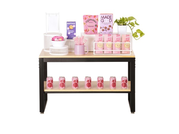 Blonde 38" Nesting Table