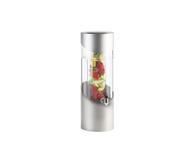3 Gallon Round Stainless Steel Beverage Dispenser with Infusion Chamber